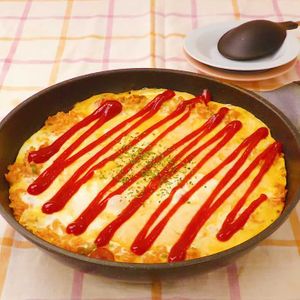 「焼きオムライス」のレシピ動画