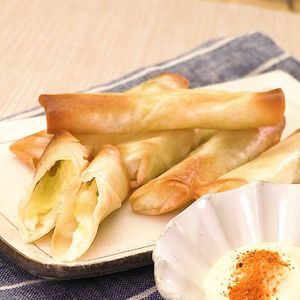 「ねぎのスティック春巻き」のレシピ動画