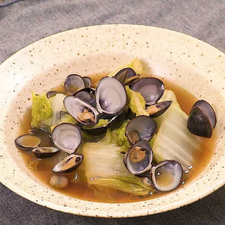 白菜としじみのうま煮