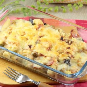 カリフラワーと豆のグラタン