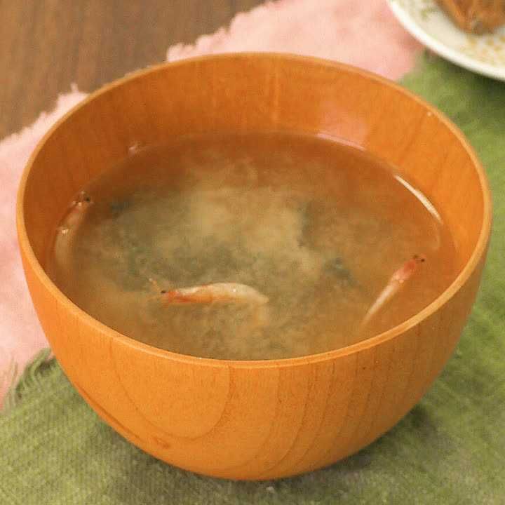 桜えびとわかめの味噌玉