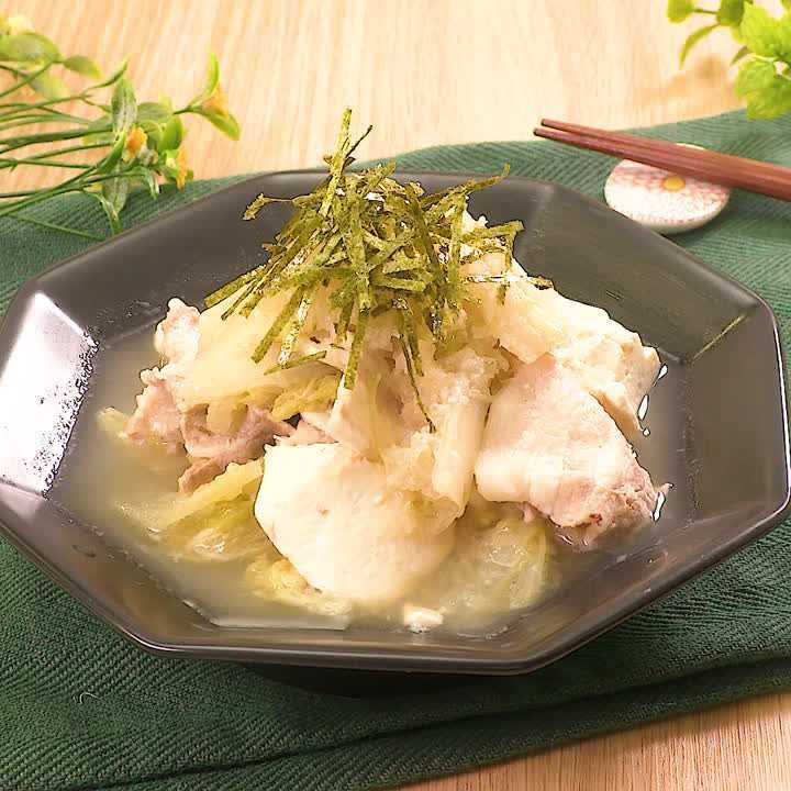 白菜と豚肉のみぞれ煮