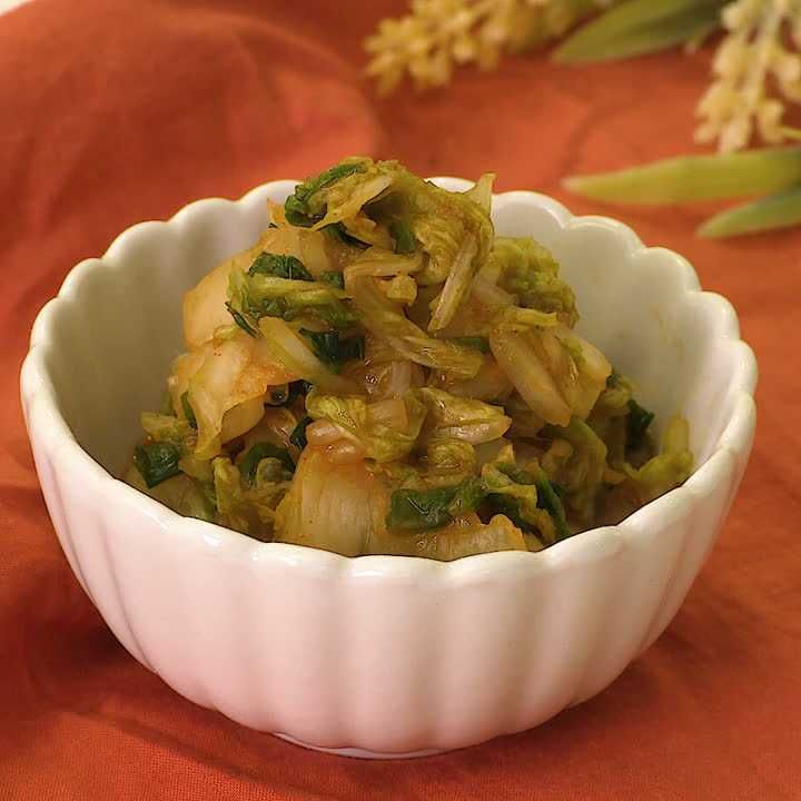白菜の時短キムチ風