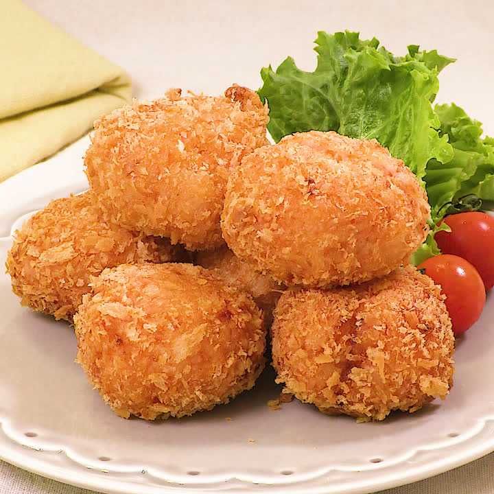 ハムとチーズのライスコロッケ