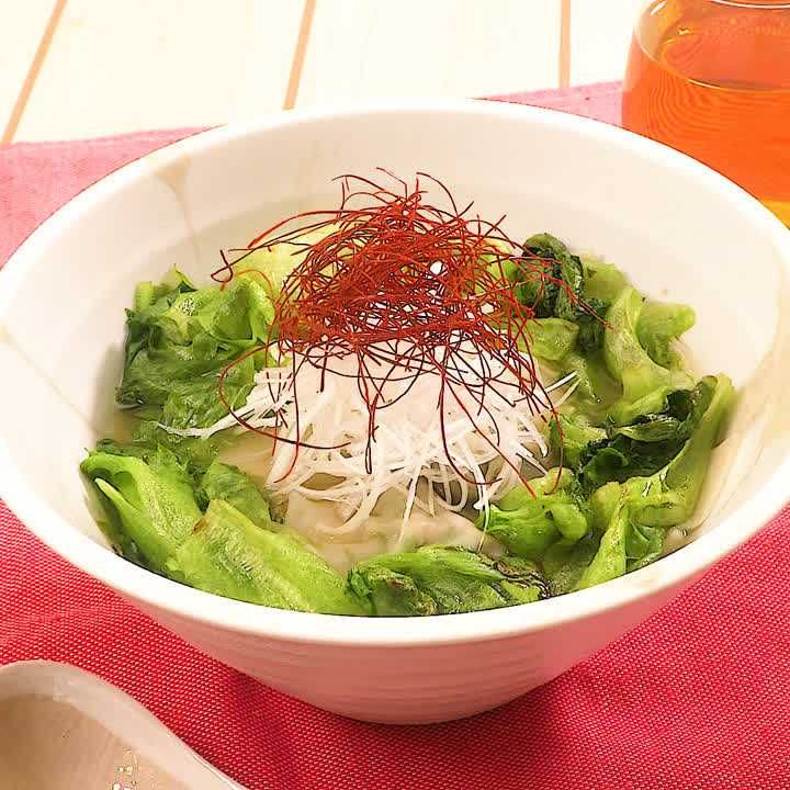 レタスのスープ餃子