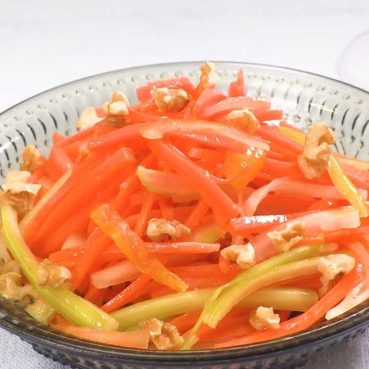 セロリとにんじんのマーマレードラペ