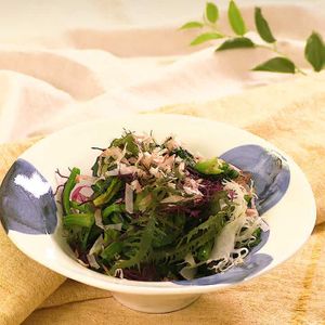 ほうれん草と海藻のおかか和え
