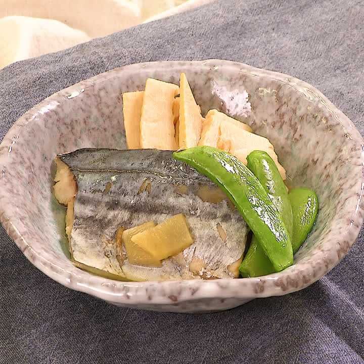 サワラとたけのこのさっと煮