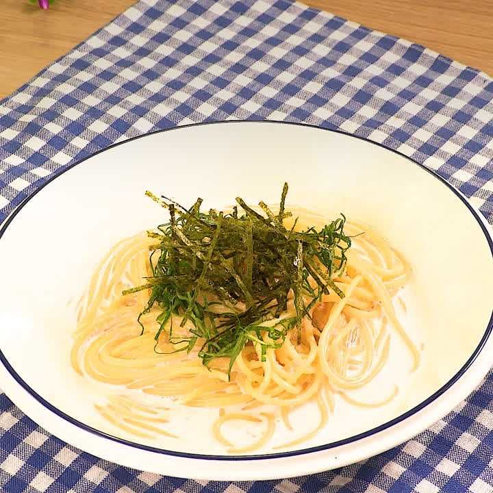 たらこクリームスープパスタ