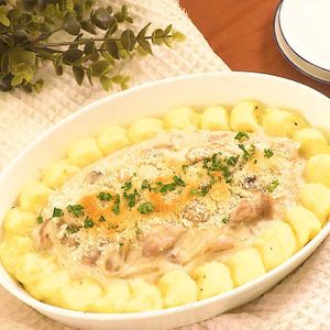 きのことポテトのグラタン