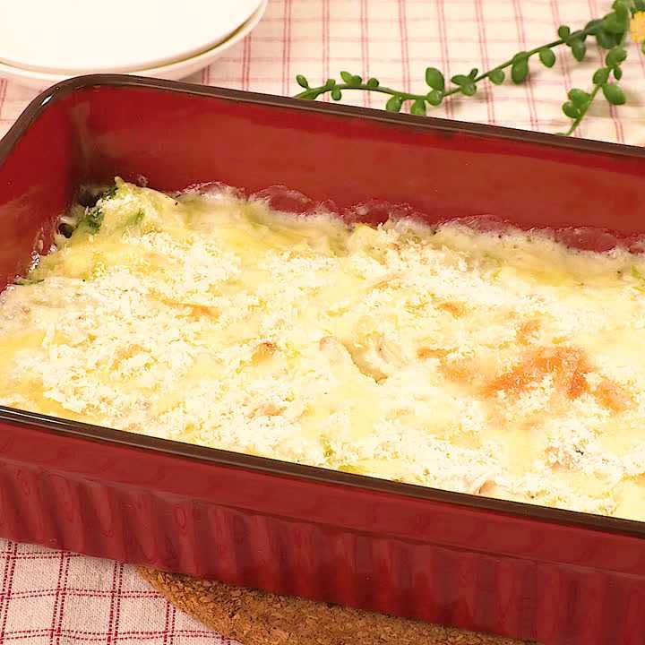 白菜とアボカドのグラタン