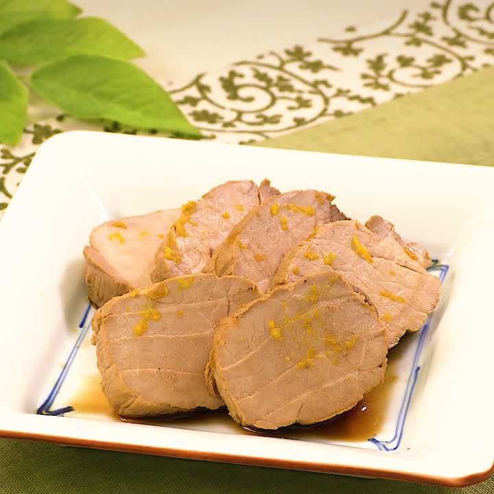 ゆで豚の柚子風味