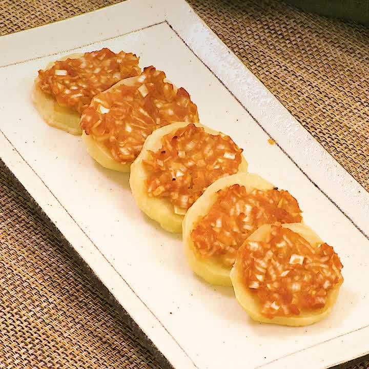 じゃがいものねぎみそ焼き