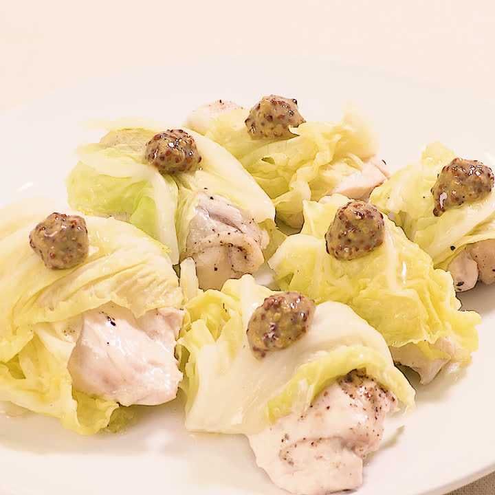 鶏むね肉の白菜巻き