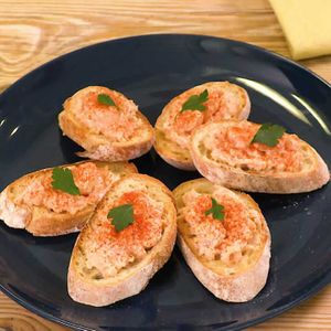 「ホタテとえびのオーロラカナッペ」のレシピ動画