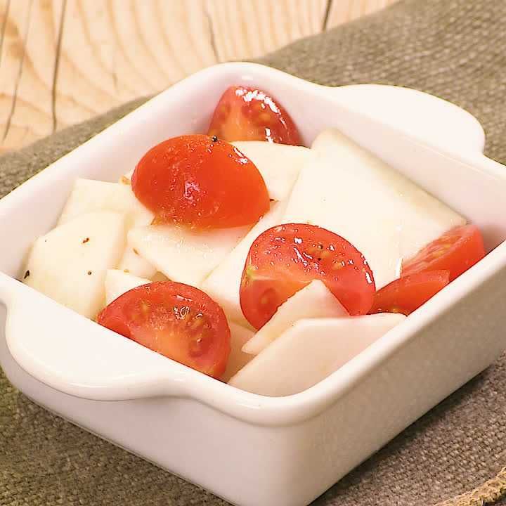 カブとミニトマトのしょうがマリネ