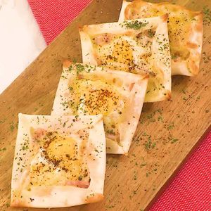 餃子の皮のミニガレット