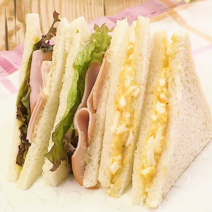 ハムたまごサンドイッチ