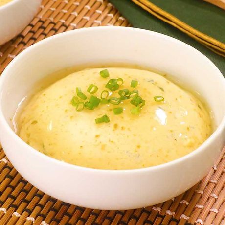 とろとろ柚子胡椒あん 豆腐と卵のふわふわ蒸しのレシピ動画 作り方 Delish Kitchen