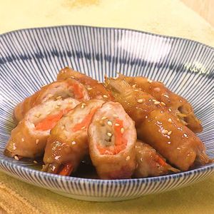 「ごぼうとにんじんの肉巻ききんぴら」のレシピ動画