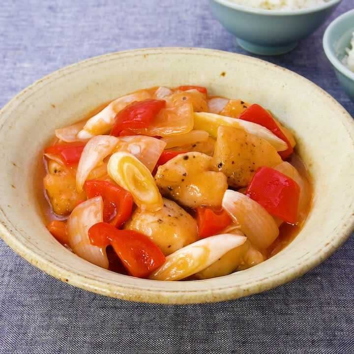 甘酸っぱいあんがとろ り たらと野菜の甘酢あんのレシピ動画 作り方 Delish Kitchen