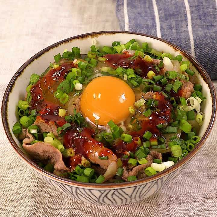 ねぎ盛り牛丼