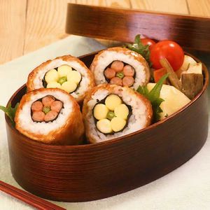 「肉巻きフラワーおにぎり」のレシピ動画