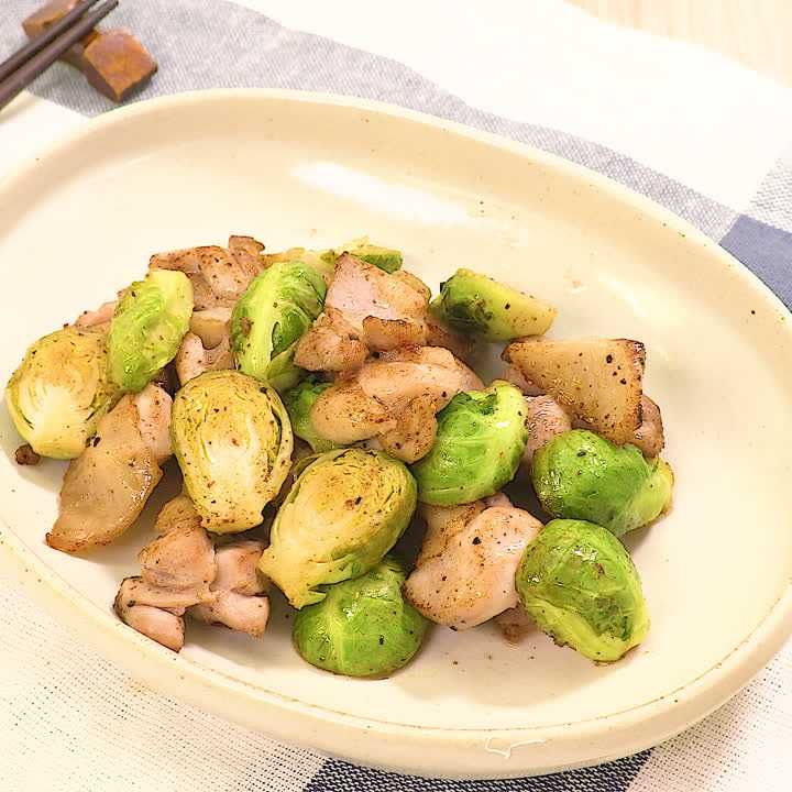 トタン屋根のビストロ芽キャベツのレシピ