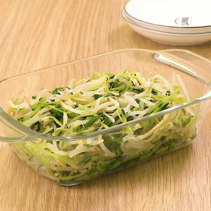 豆苗ともやしのしょうがナムル