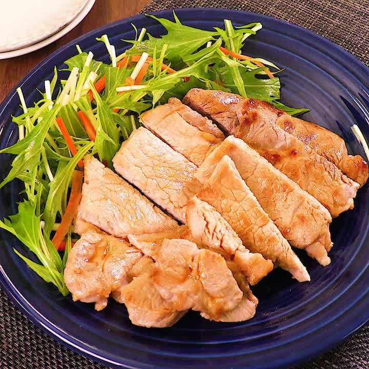 厚切り豚のポン酢焼き