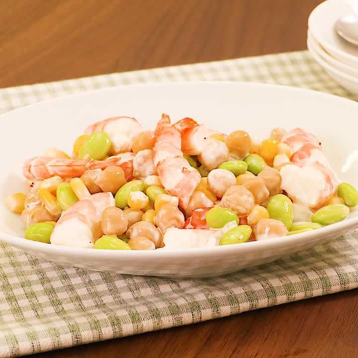 えびと豆のマヨサラダ