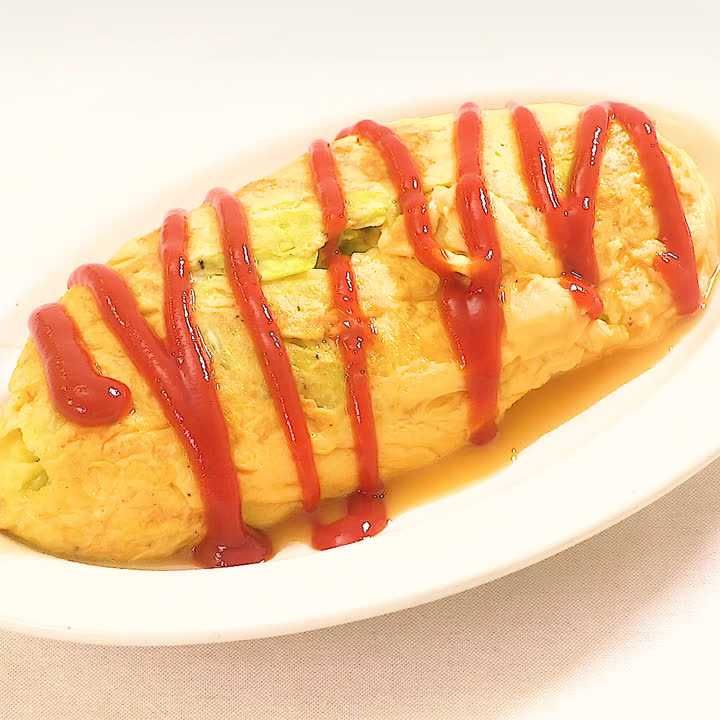 キャベツのチーズオムレツ