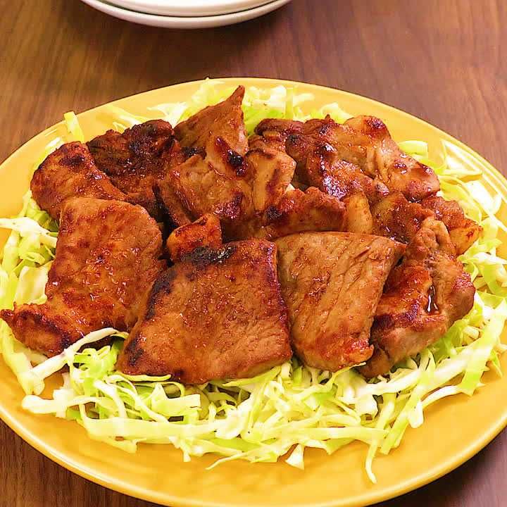 厚切り豚の味噌漬け焼き