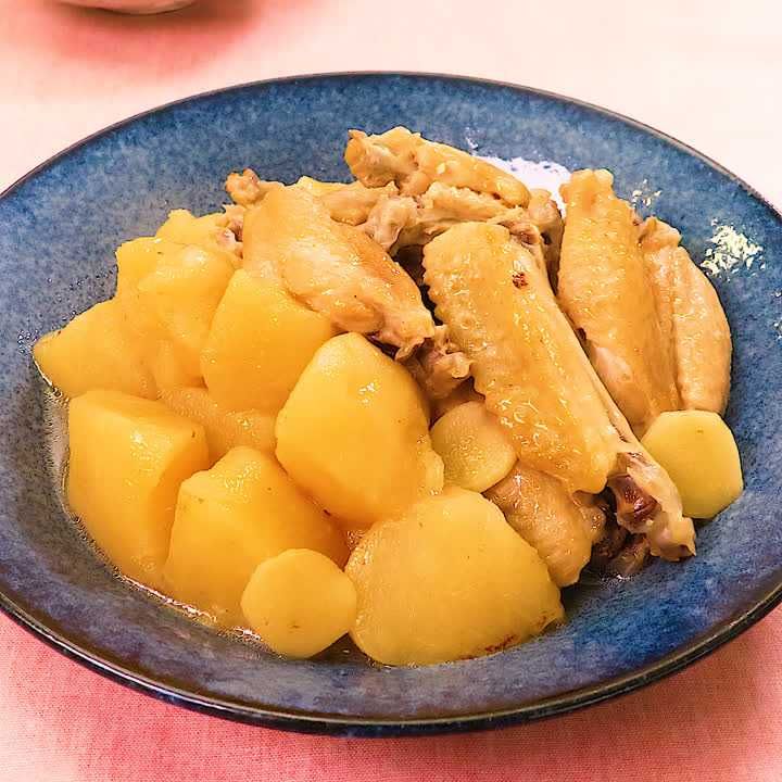 りんごと手羽中のしょうが煮