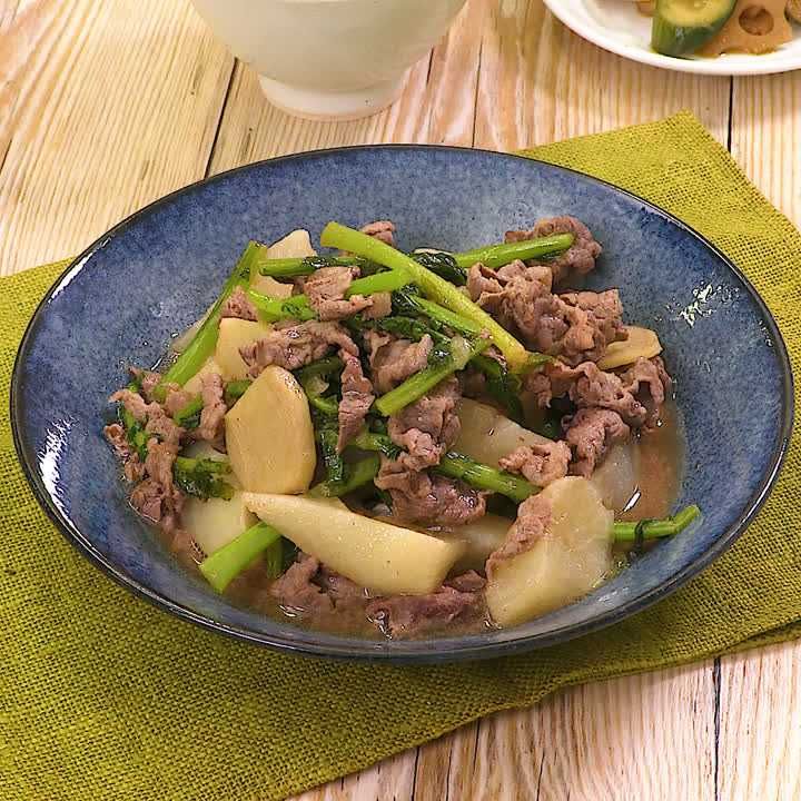 大根と牛肉のオイスターソース炒め煮