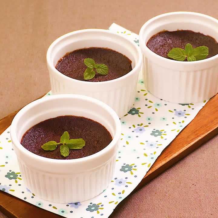 豆腐の蒸しチョコケーキ