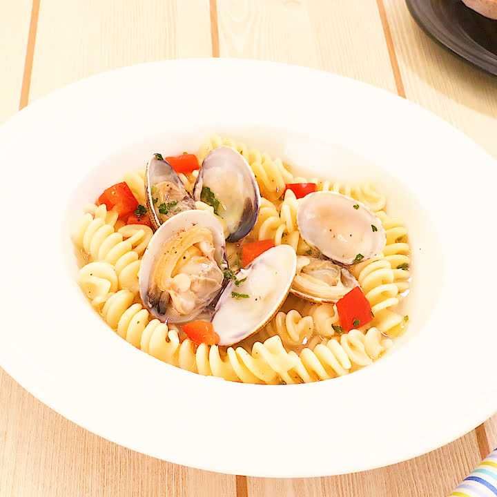 あさりのスープパスタ