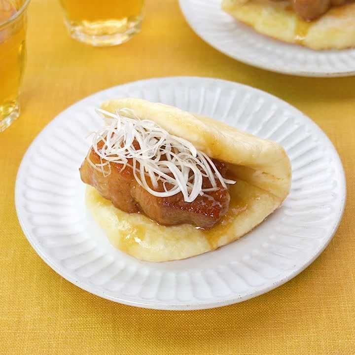 フライパンで角煮まん