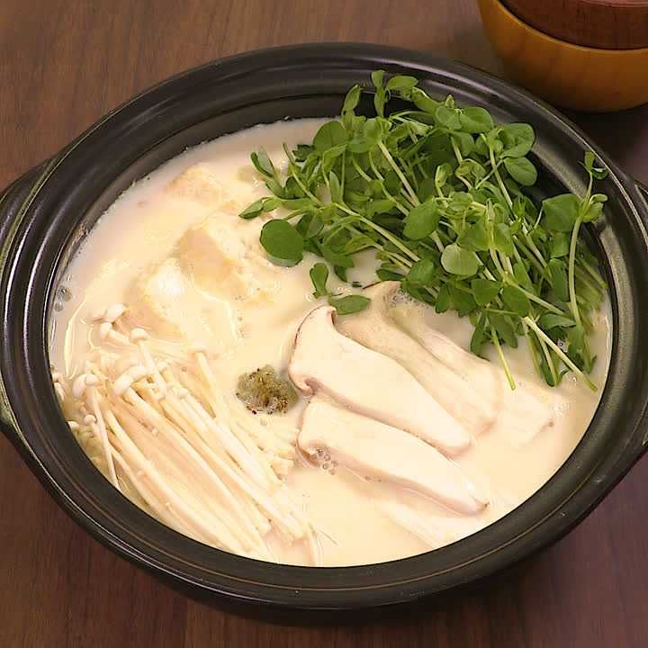 きのこ豆乳鍋