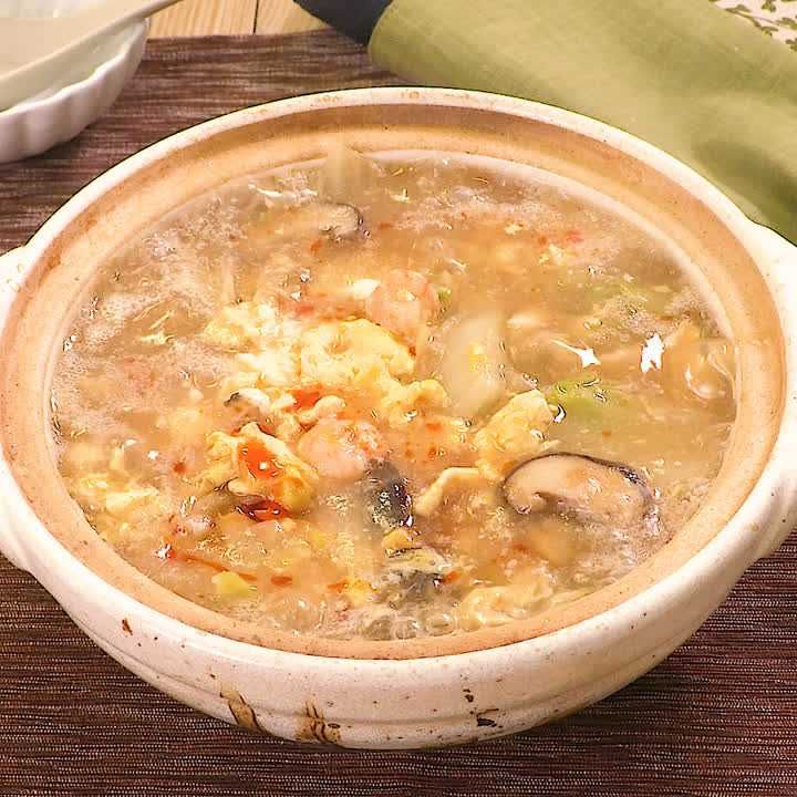 魚介と白菜の酸辣煮