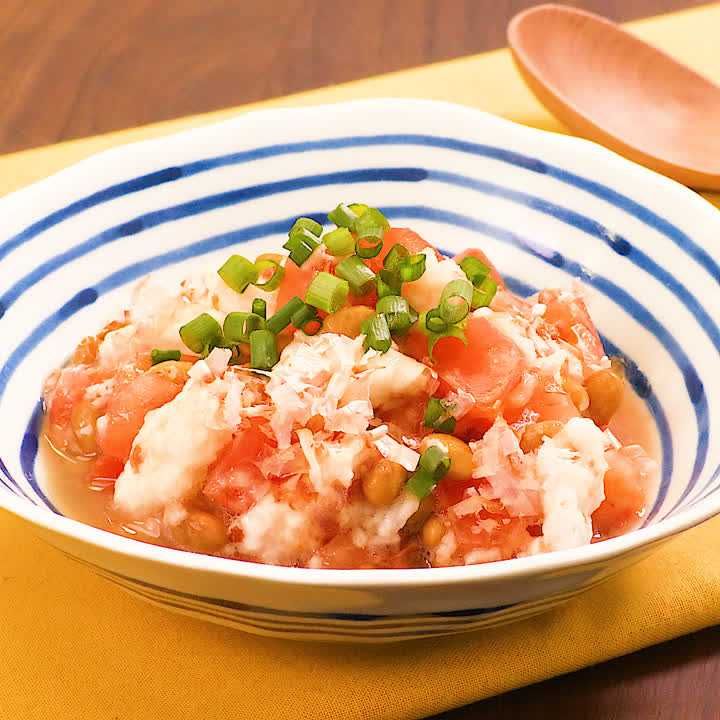 トマトと納豆のネバネバ和え