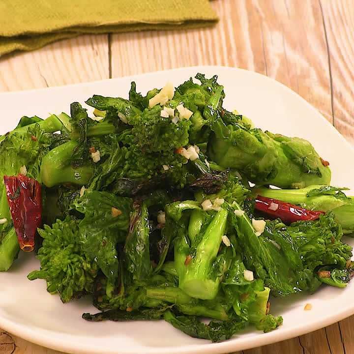 菜の花のガーリック炒め