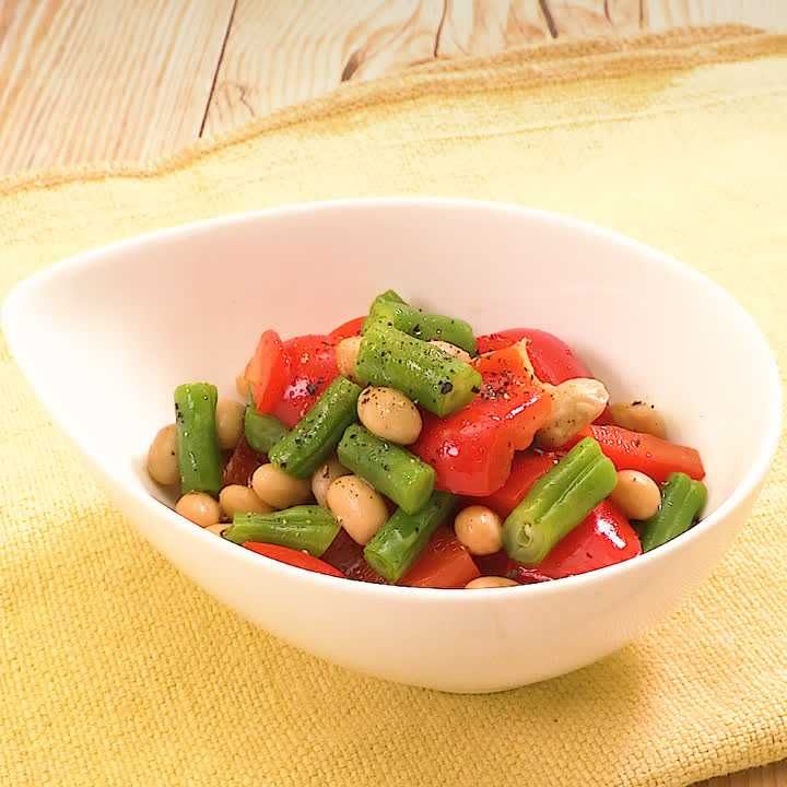 いんげんと豆のフレンチサラダ