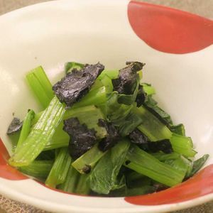 小松菜の海苔あえ