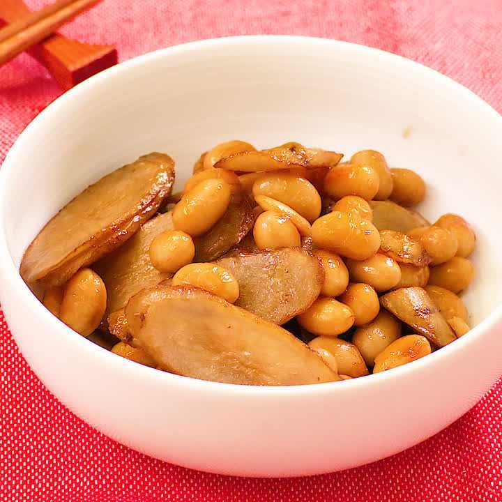 ごぼうと大豆のきんぴら