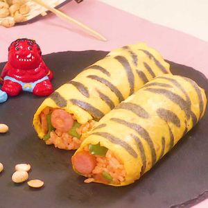 「オム恵方巻き」のレシピ動画