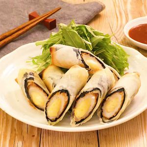 「チーズちくわ春巻き」のレシピ動画