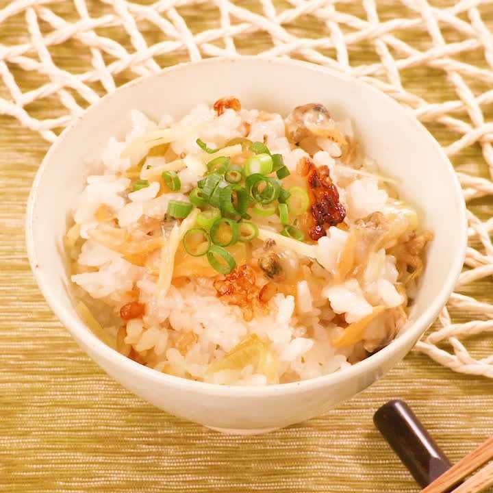 あさりの中華風おこわ