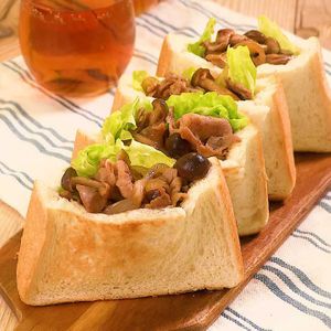 「豚肉照り焼きサンド」のレシピ動画