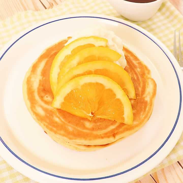 オレンジのパンケーキ